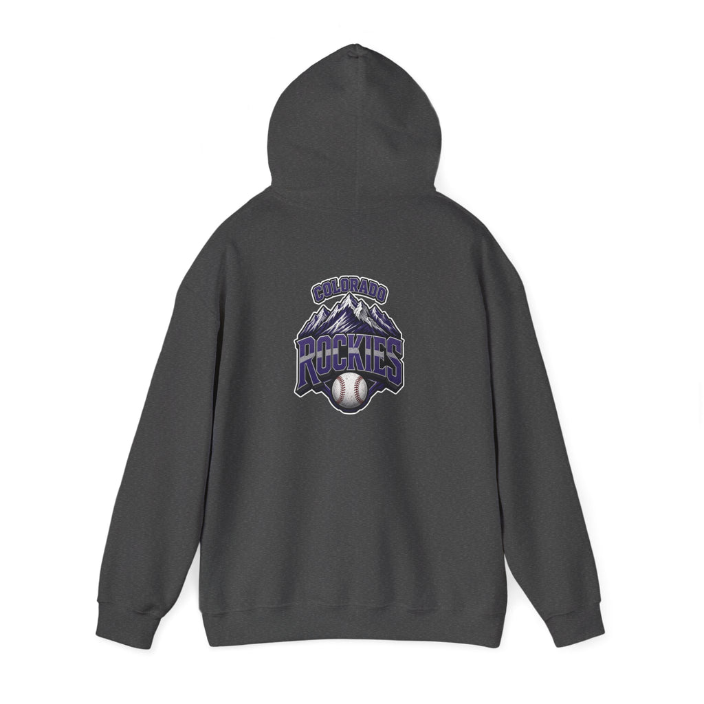 Rockies Mountain Baseball Hoodie — Vintage Mountain Logo Pullover