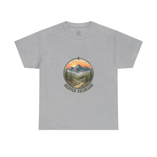 Denver Colorado Mountain Sunset Tee