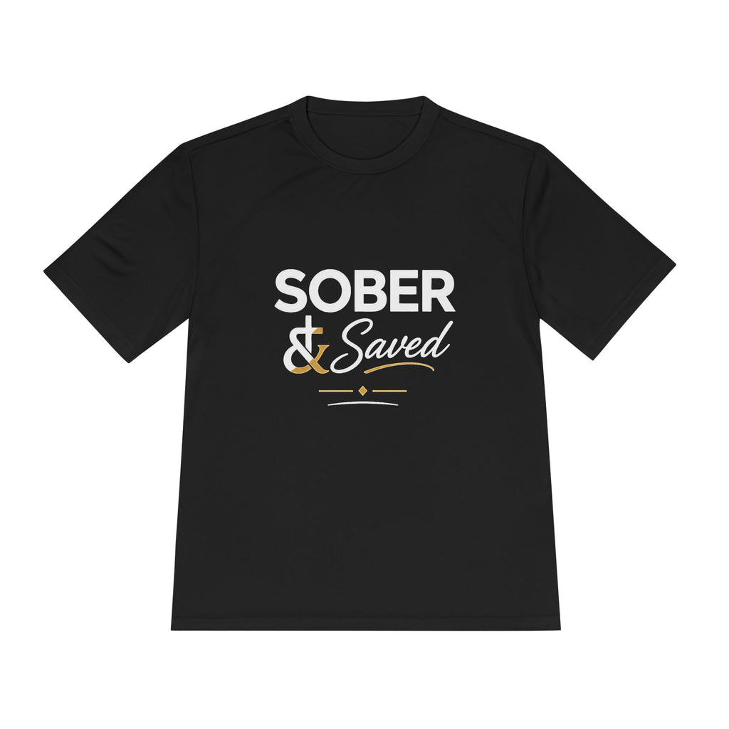 Sober & Saved Tee — Inspirational Recovery T-Shirt (You Can Make a Change)
