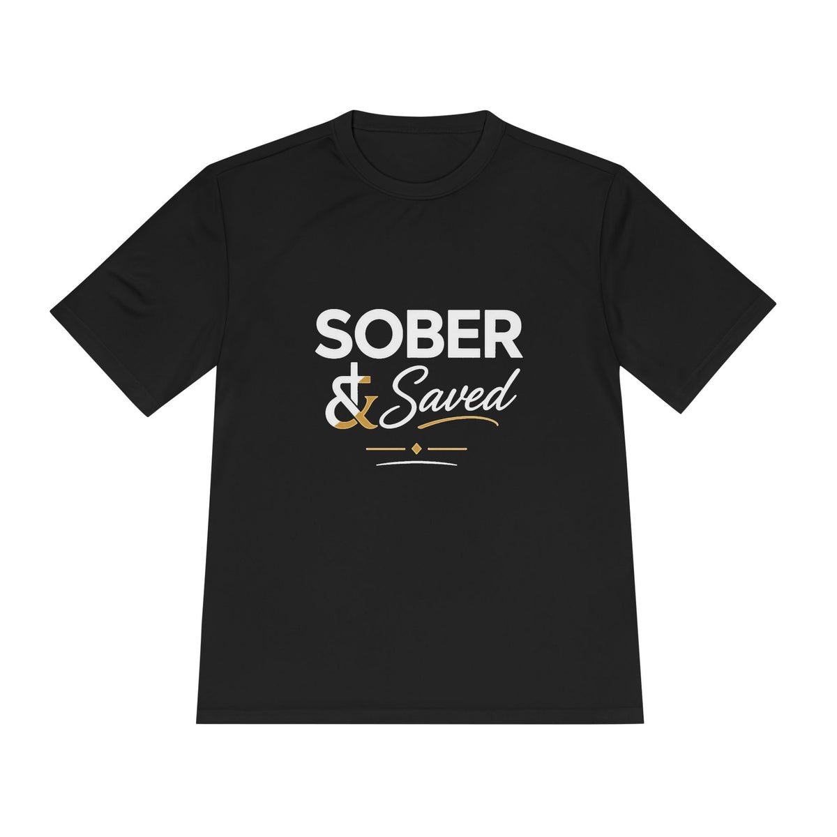 Sober & Saved Tee — Inspirational Recovery T-Shirt (You Can Make a Change)