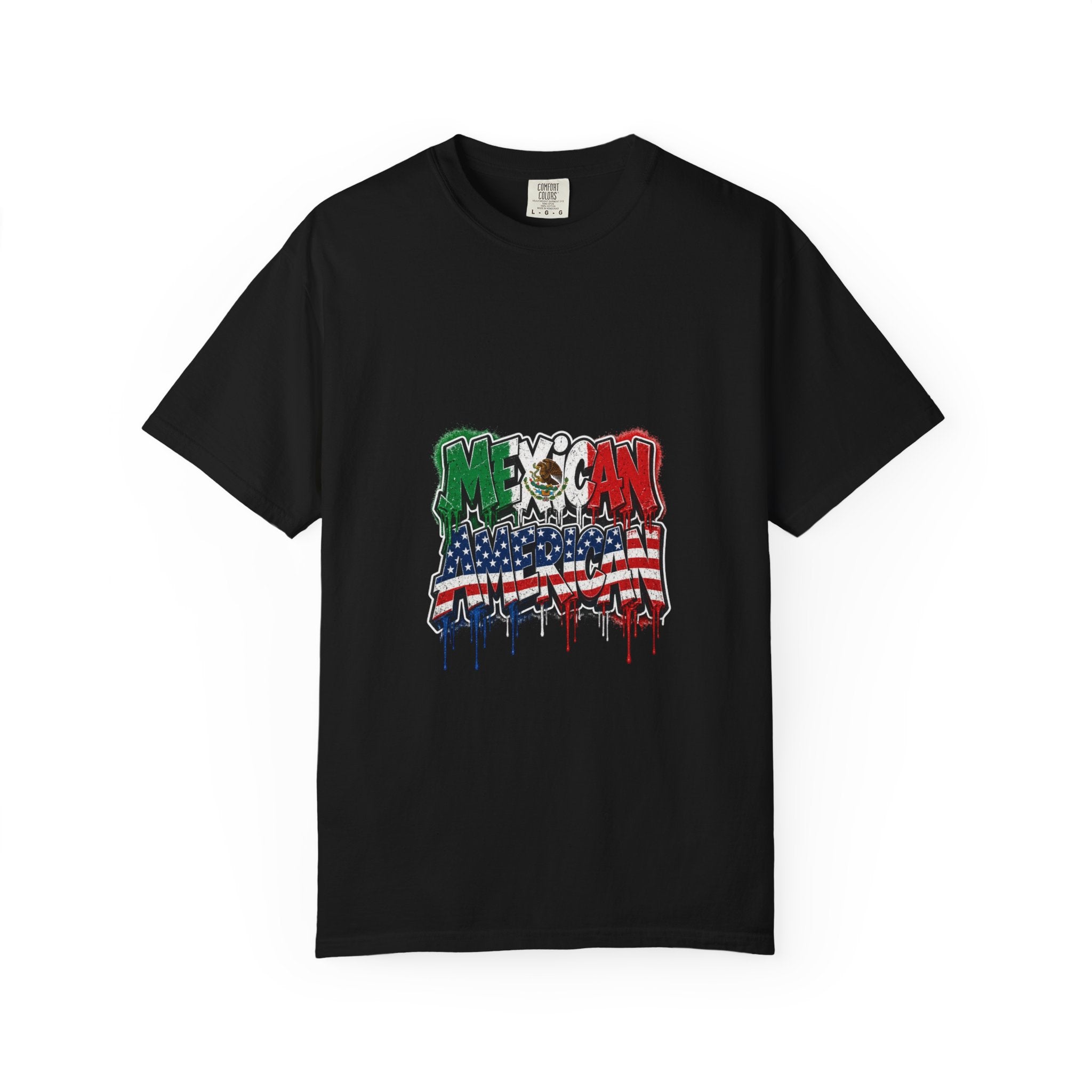 Mexican American Flag Drip T-Shirt