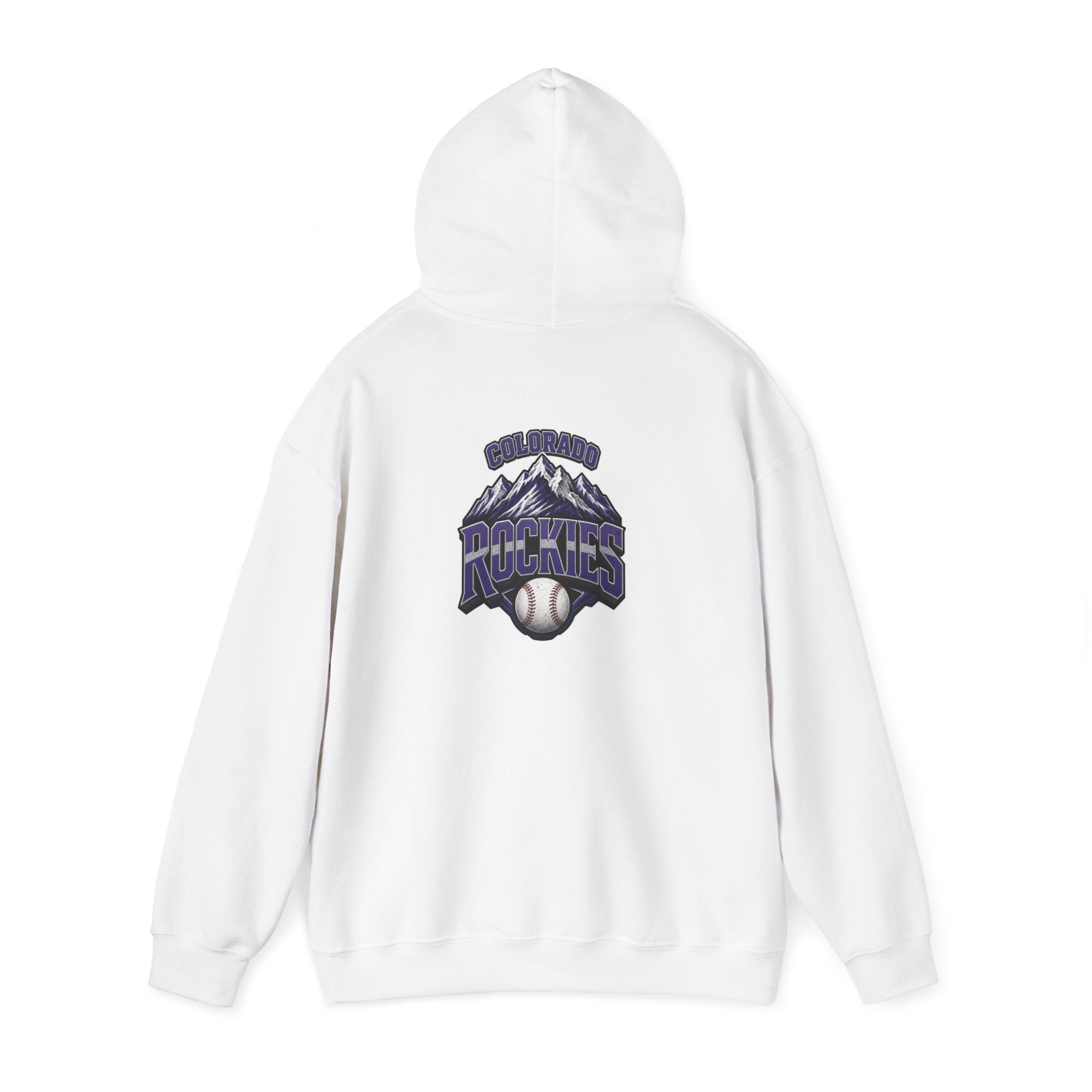 Rockies Mountain Baseball Hoodie — Vintage Mountain Logo Pullover