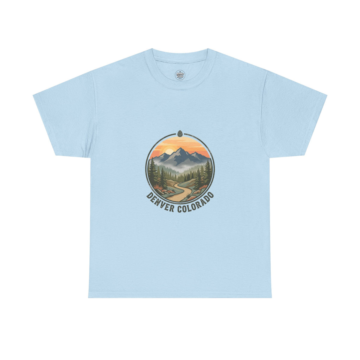Denver Colorado Mountain Sunset Tee