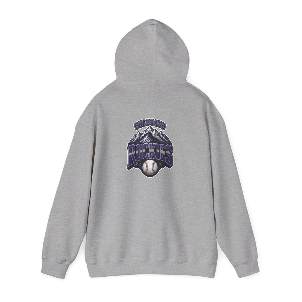 Rockies Mountain Baseball Hoodie — Vintage Mountain Logo Pullover