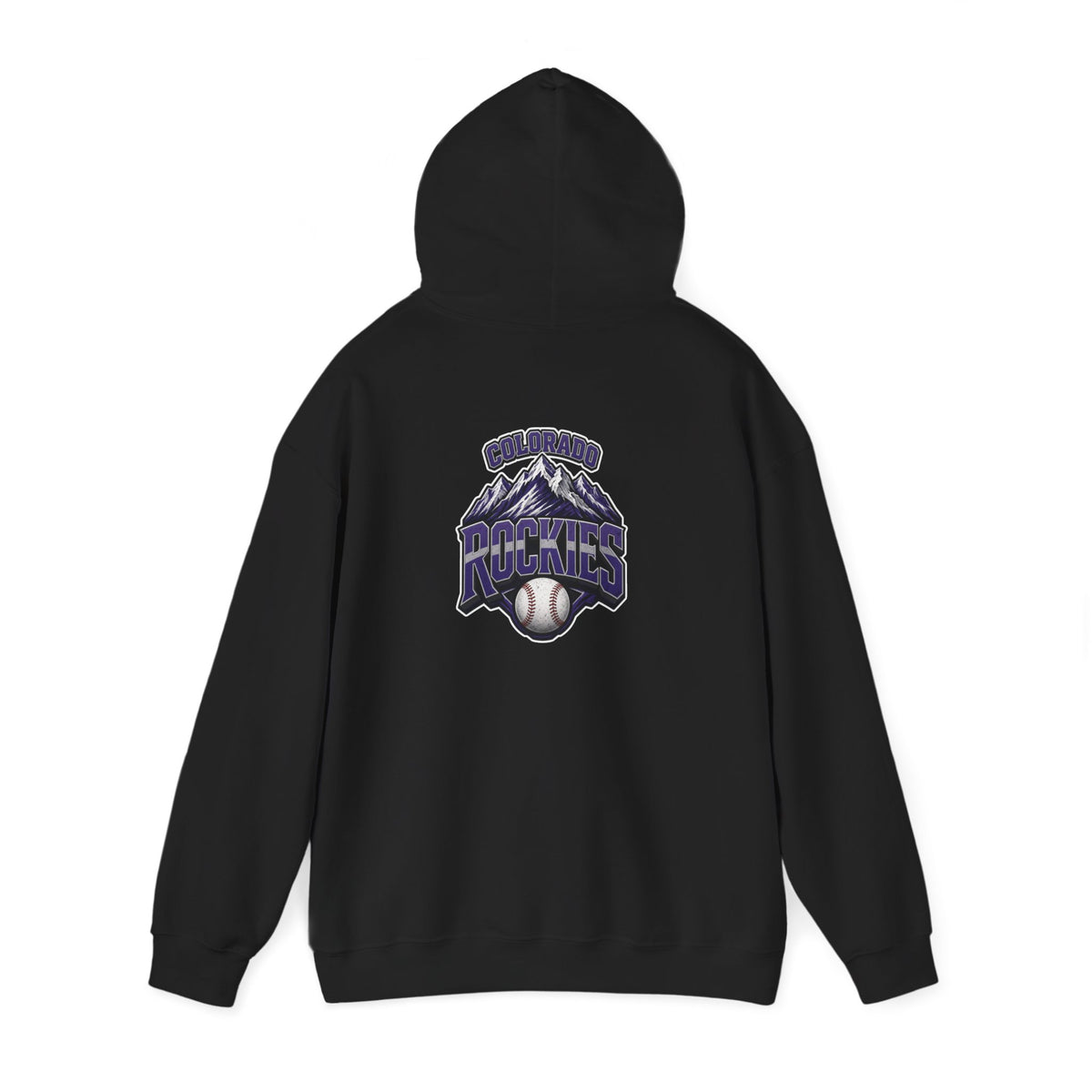 Rockies Mountain Baseball Hoodie — Vintage Mountain Logo Pullover